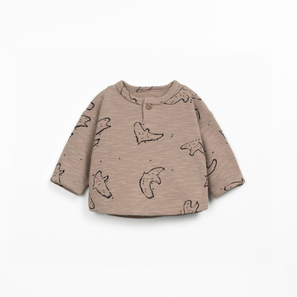 T-shirt de malha com estampado de pássaros - Play Up
