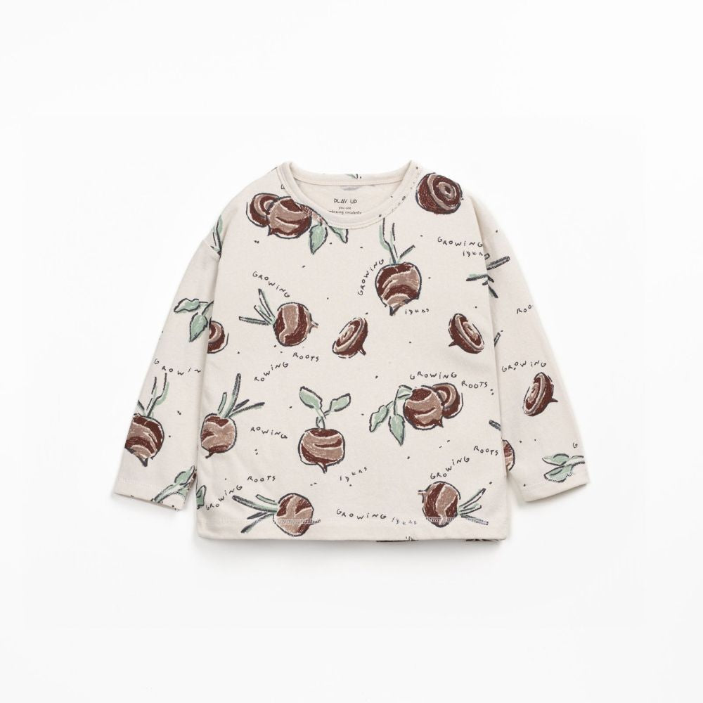 T-shirt de malha com mistura de fibras - Play Up