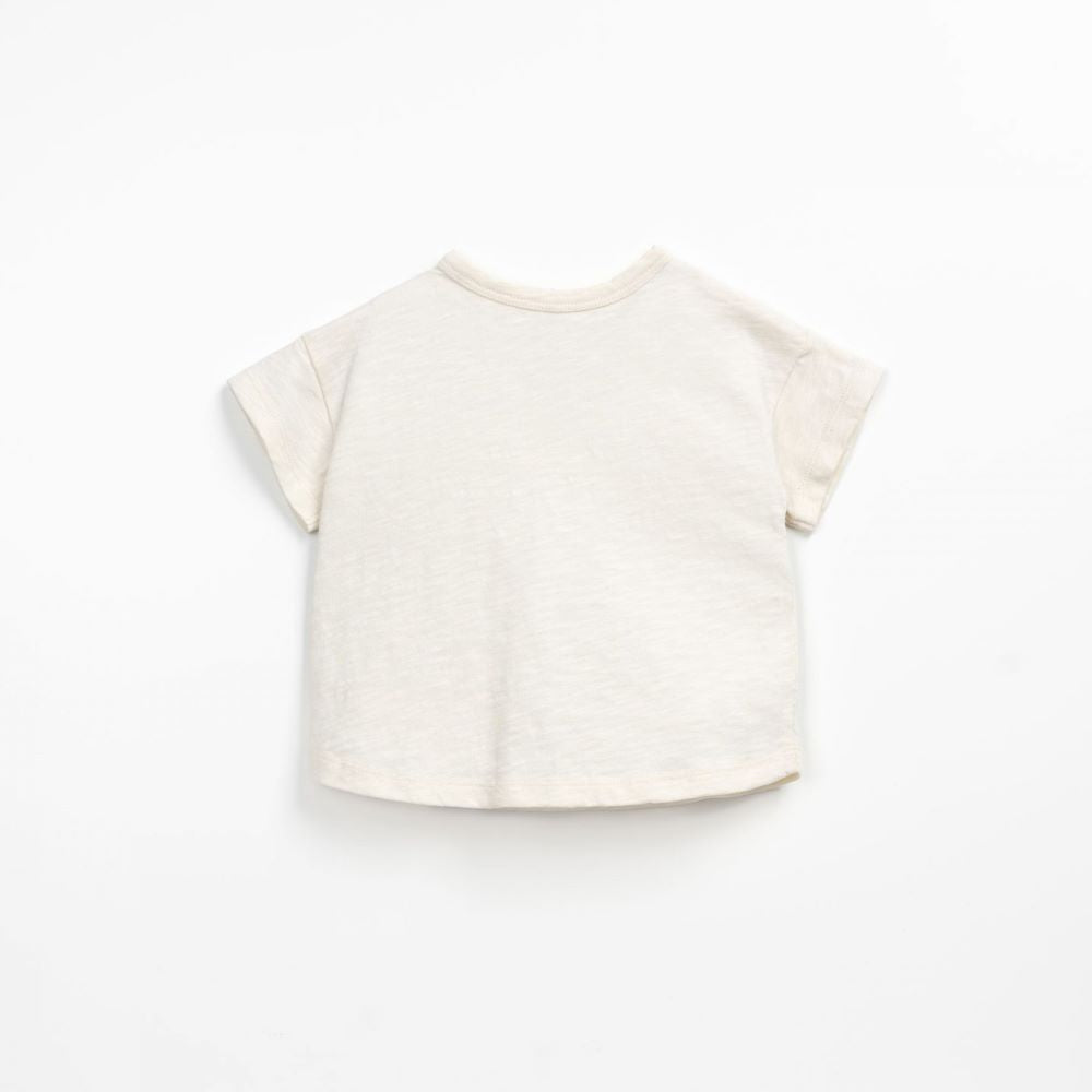T-shirt em algodão orgânico com desenho à frente - Play Up
