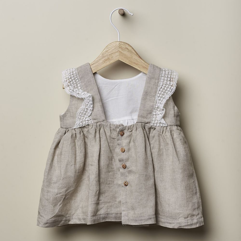 Vestido de linho | SUMMER AND HAPPINESS - Wedoble