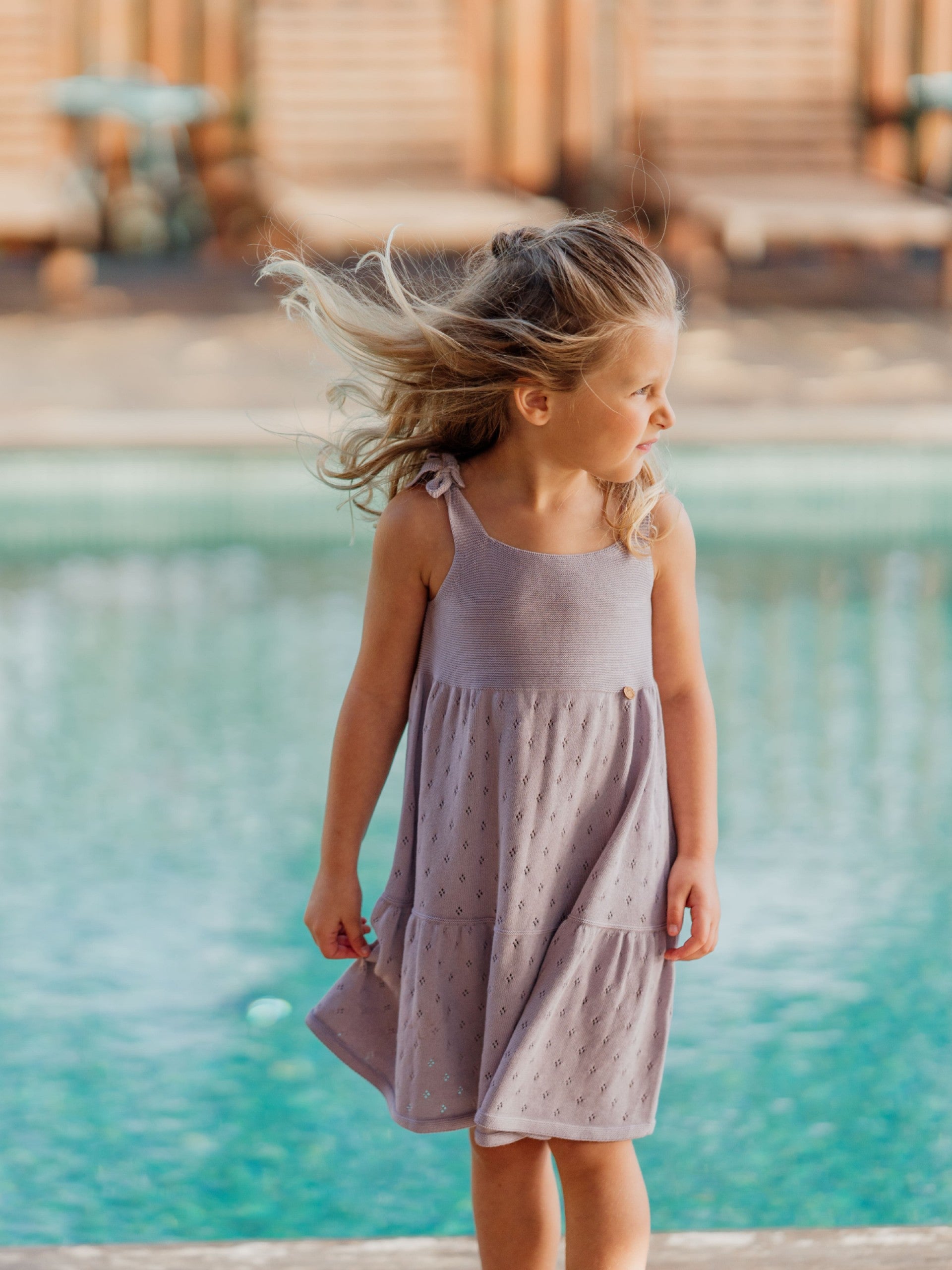 Vestido tricotado em algodão orgânico | BREEZE - Wedoble