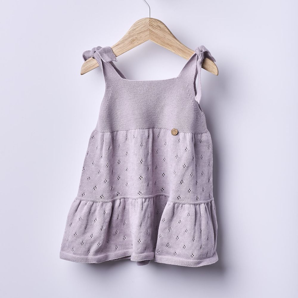 Vestido tricotado em algodão orgânico | BREEZE - Wedoble