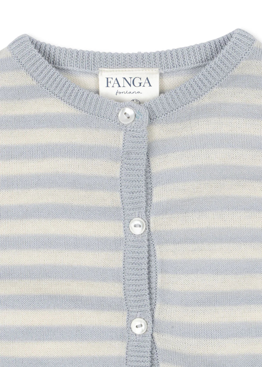 Conjunto para bebé riscas azuis - FANGA FONTANA - Konges Slojd