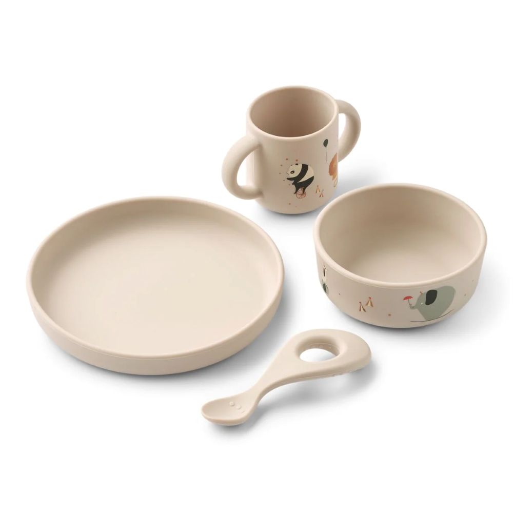 Conjunto refeição em silicone CIRCUS - Liewood