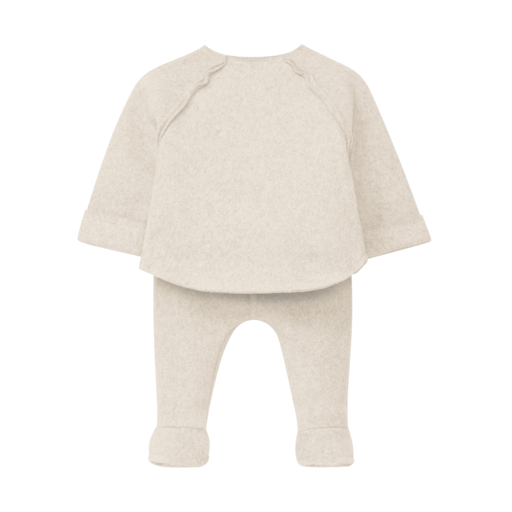 Conjunto de duas peças em malha polar de algodão orgânico - Snug