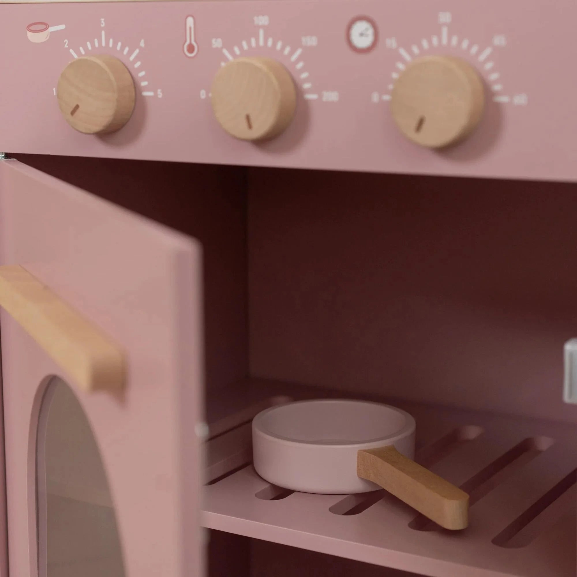 Cozinha rosa de madeira - Little Dutch