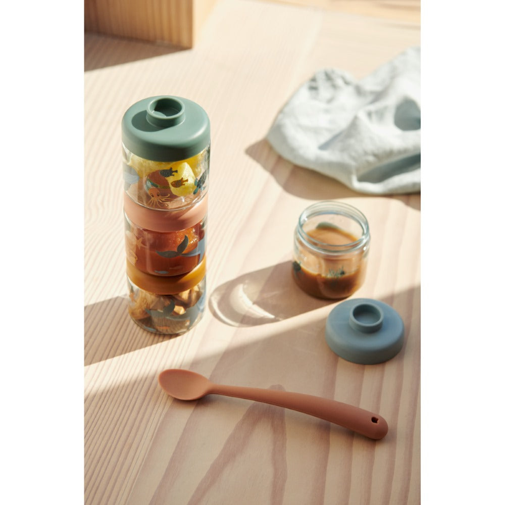 Caixas para guardar comida para bebés SEA CREATURE - Liewood