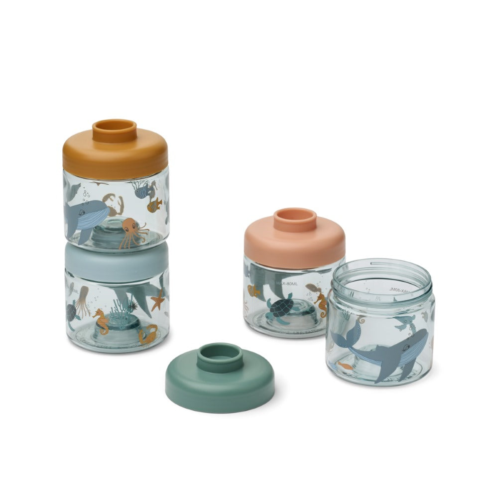 Caixas para guardar comida para bebés SEA CREATURE - Liewood