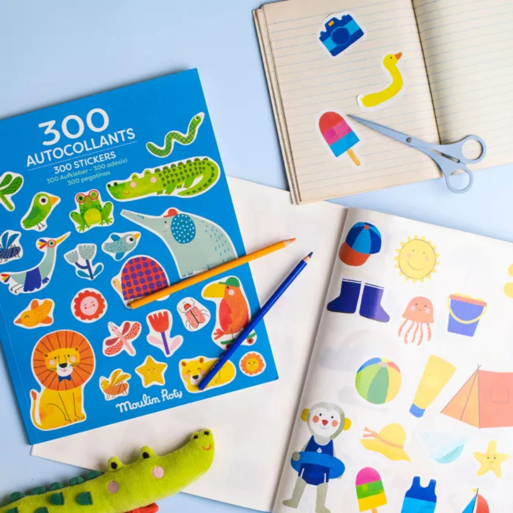 Livro de autocolantes - Moulin Roty