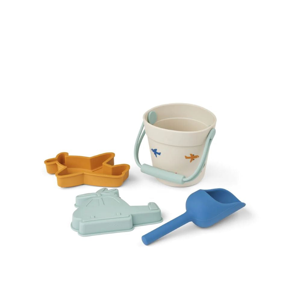 Mini kit brinquedos de praia em silicone - Liewood