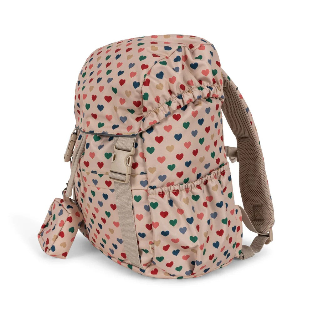 Mochila Escolar CLOVER Couer Coloré Frappé e acessórios - Konges Slojd