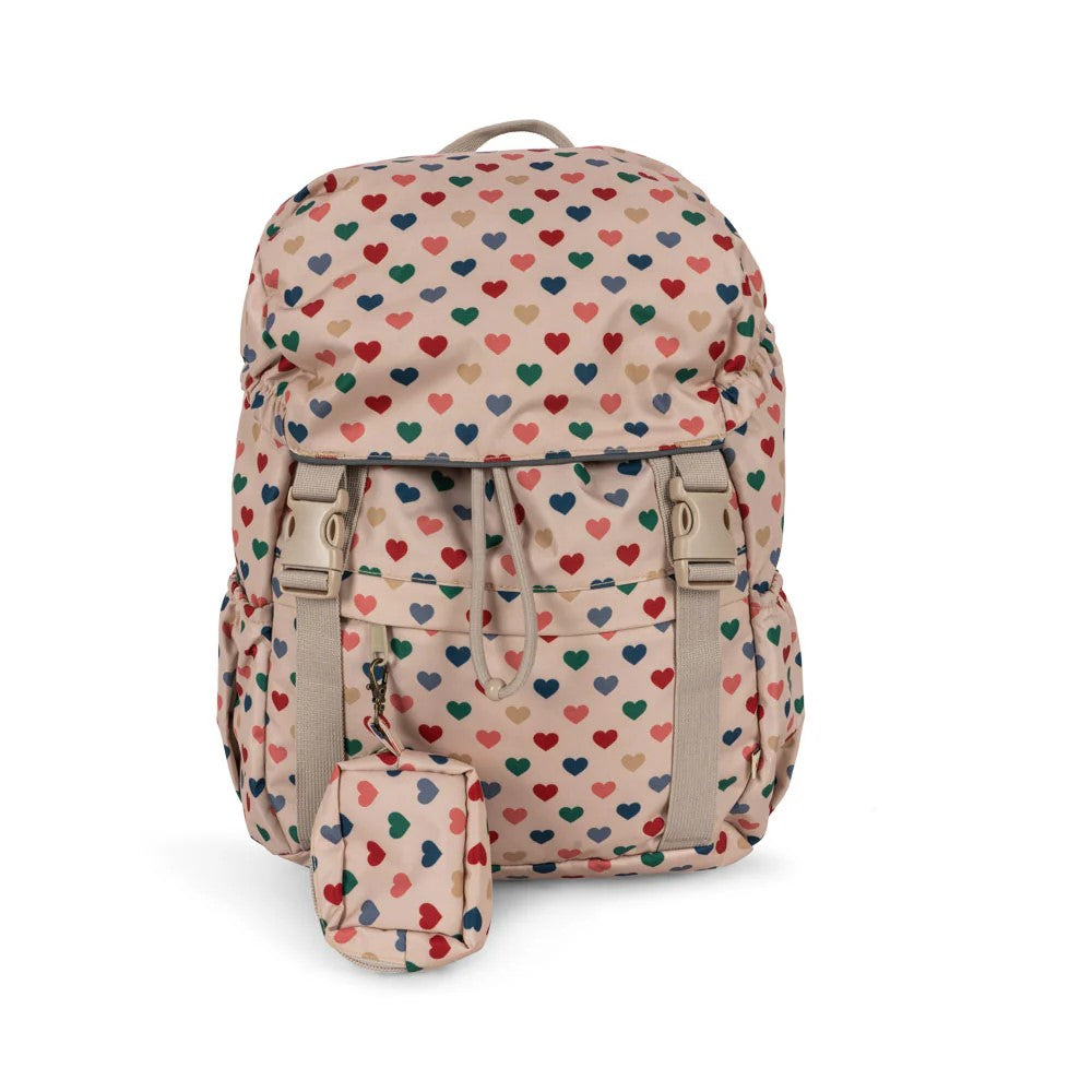 Mochila Escolar CLOVER Couer Coloré Frappé e acessórios - Konges Slojd