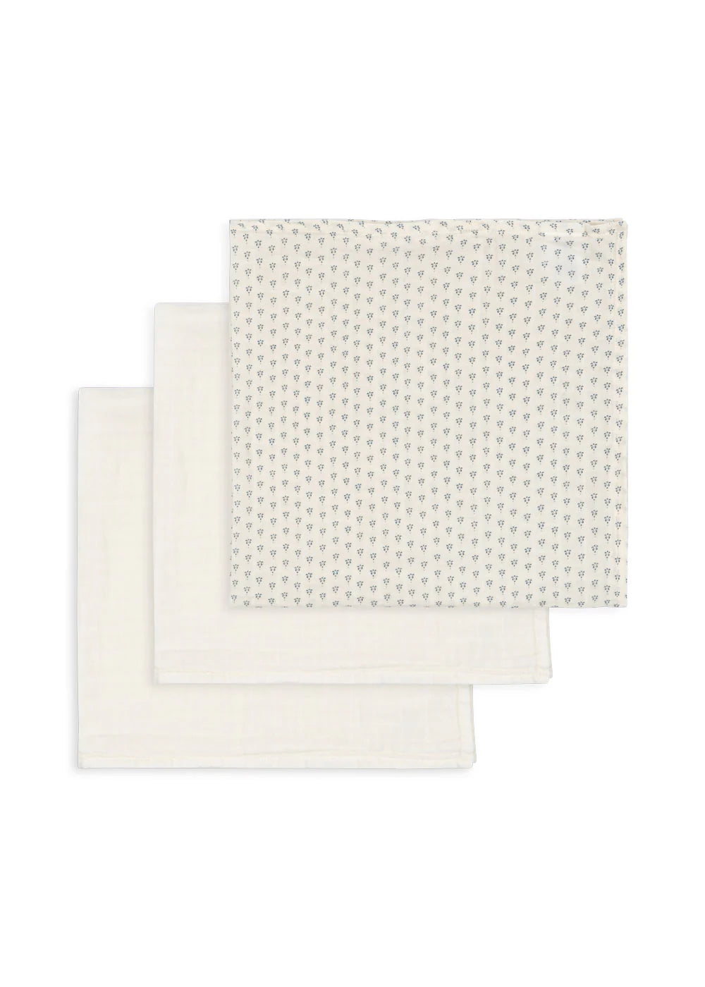 Pack 3 Fraldas de musselina em algodão orgânico - FANGA FONTANA - Konges Slojd