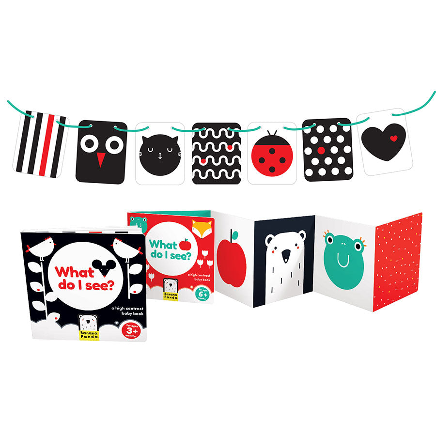 Pack baby ALTO CONTRASTE - Banana Panda