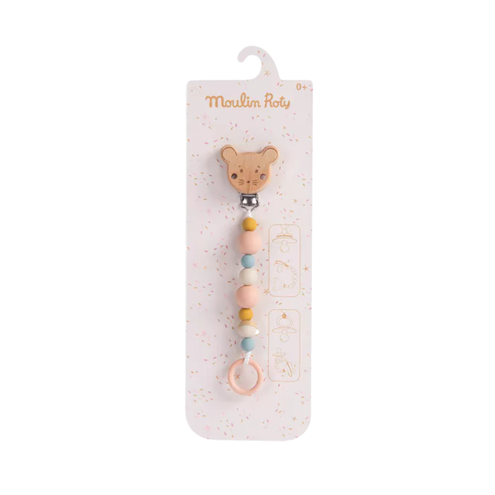 Prende chucha de silicone - Moulin Roty