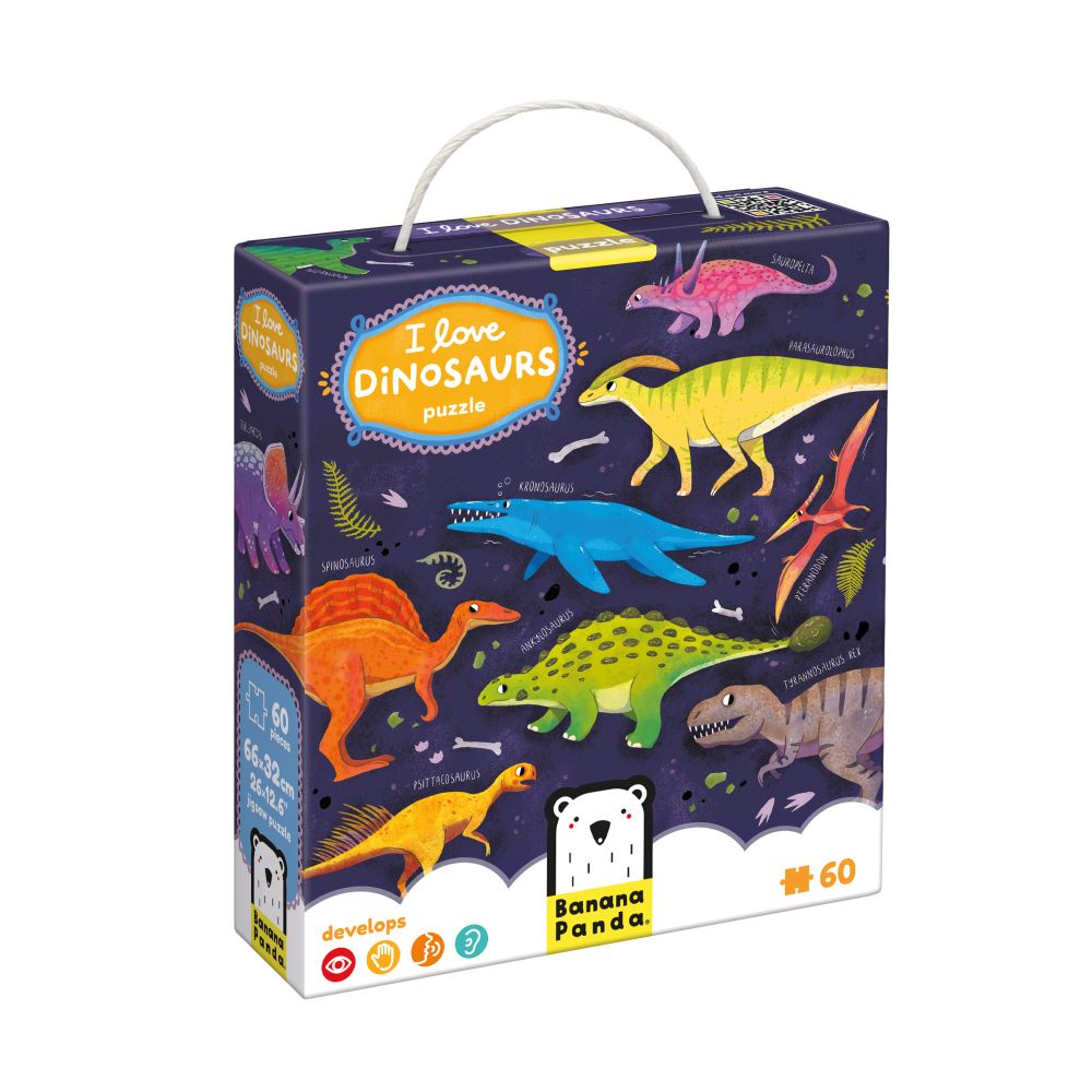 Puzzle I LOVE DINOSAURS - Banana Panda
