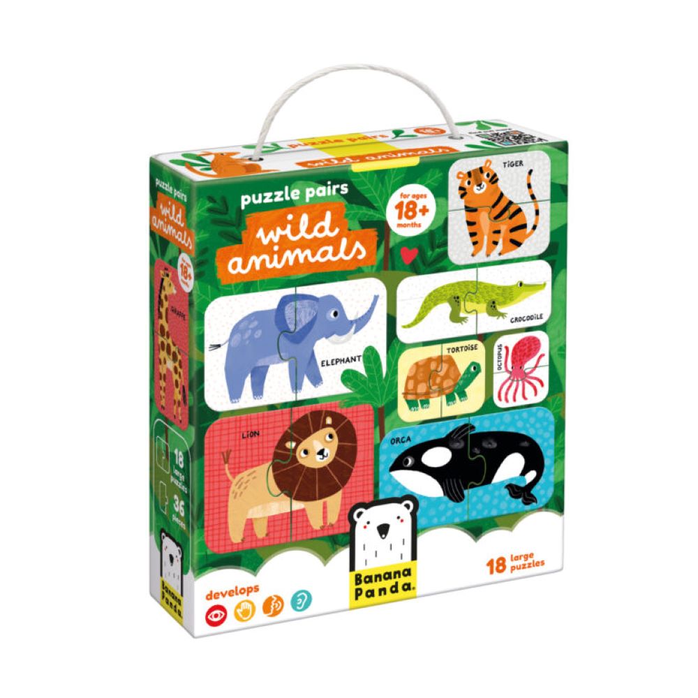 Puzzle educativo WILD ANIMALS- Banana PAnda