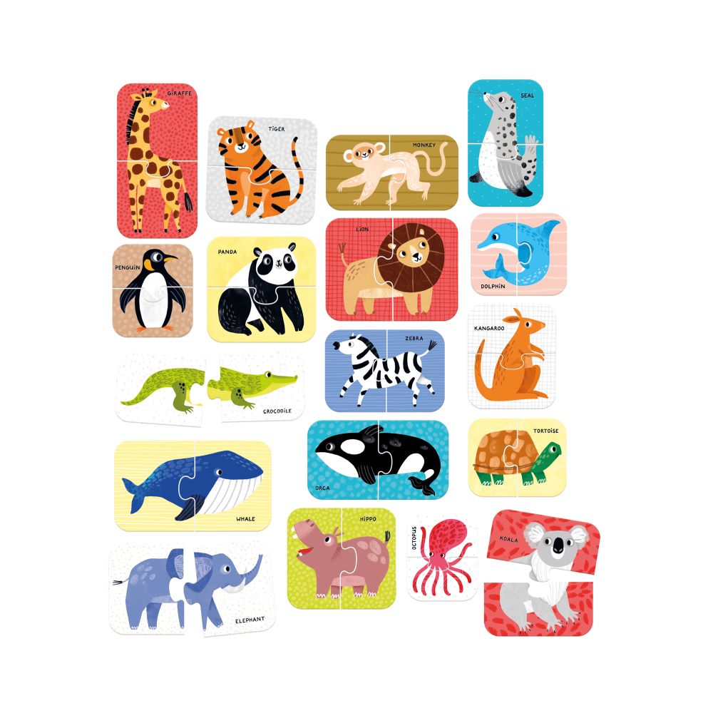 Puzzle educativo WILD ANIMALS- Banana PAnda