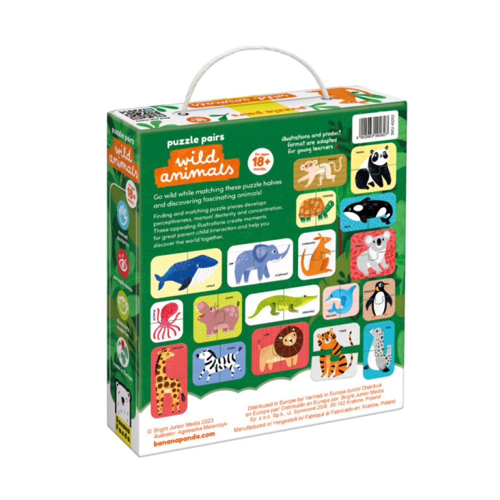 Puzzle educativo WILD ANIMALS- Banana PAnda