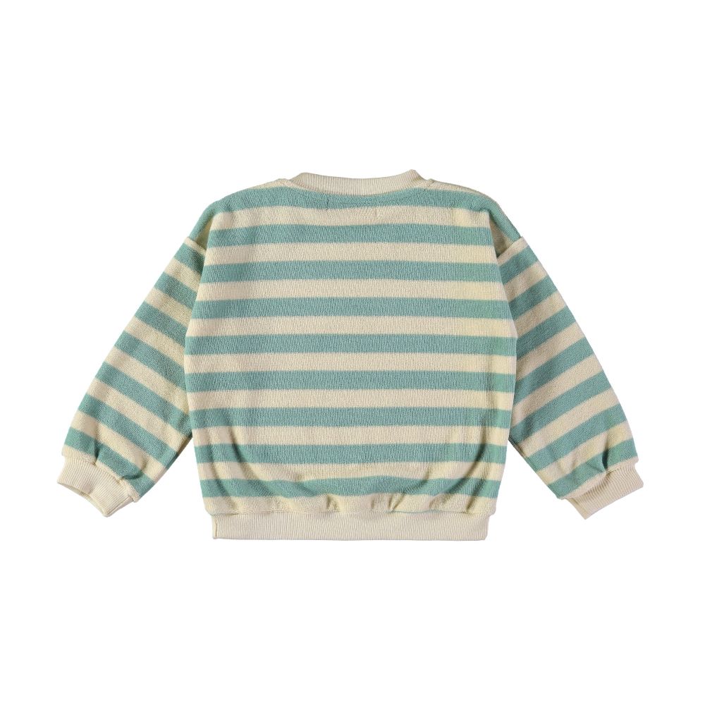 Sweatshirt STRIPES AQUA - Babyclic