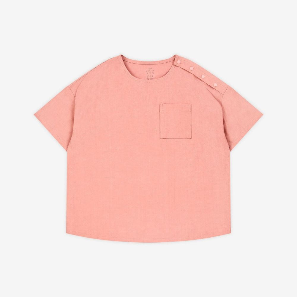 T-shirt com bolsa CORAL PINK - Petite Revery