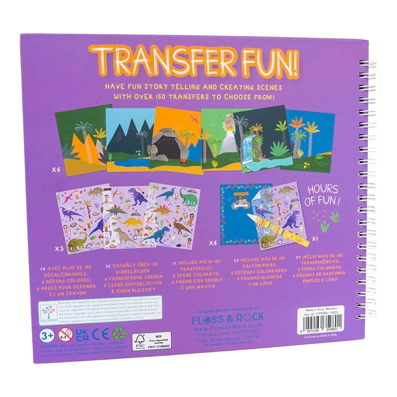 Livro de Transferências – DINOSSAUROS - Floss&Rock