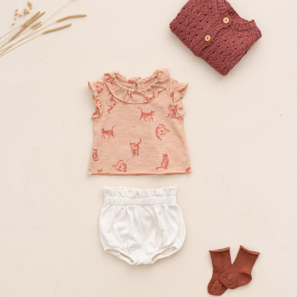 T-shirt em algodão orgânico com gola - Play Up - chuvadeamor