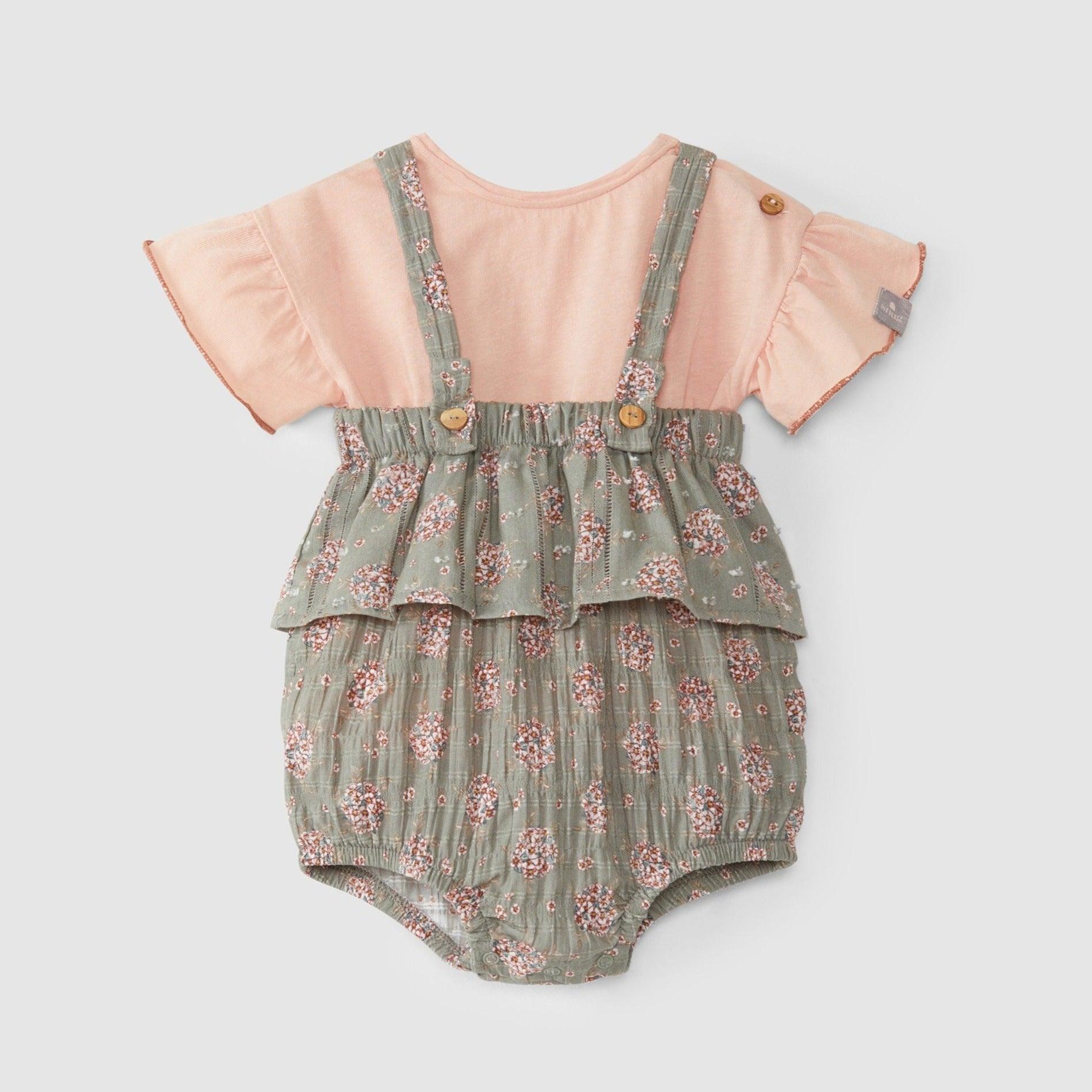 Kit fofo e t-shirt estampado floral - chuvadeamor
