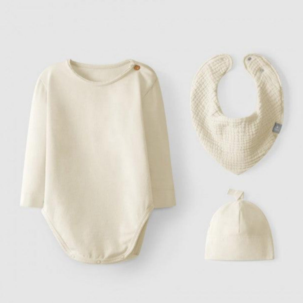 Kit body, babete e gorro - Snug - chuvadeamor