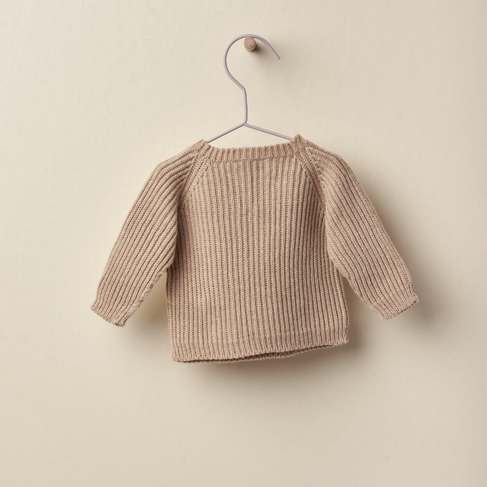 Camisola de manga comprida com abertura de botões de côco | NAMIB DESERT - Wedoble - chuvadeamor