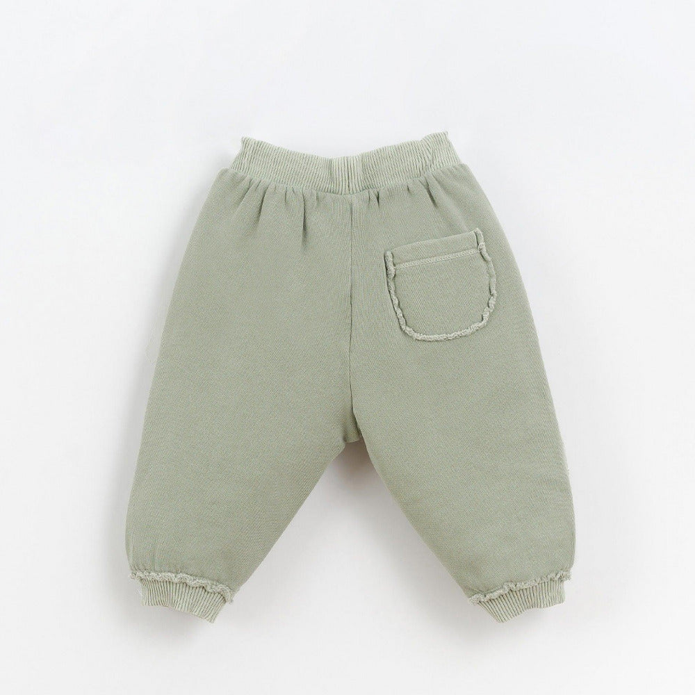 Calça de malha com bolso atrás - Play Up - chuvadeamor