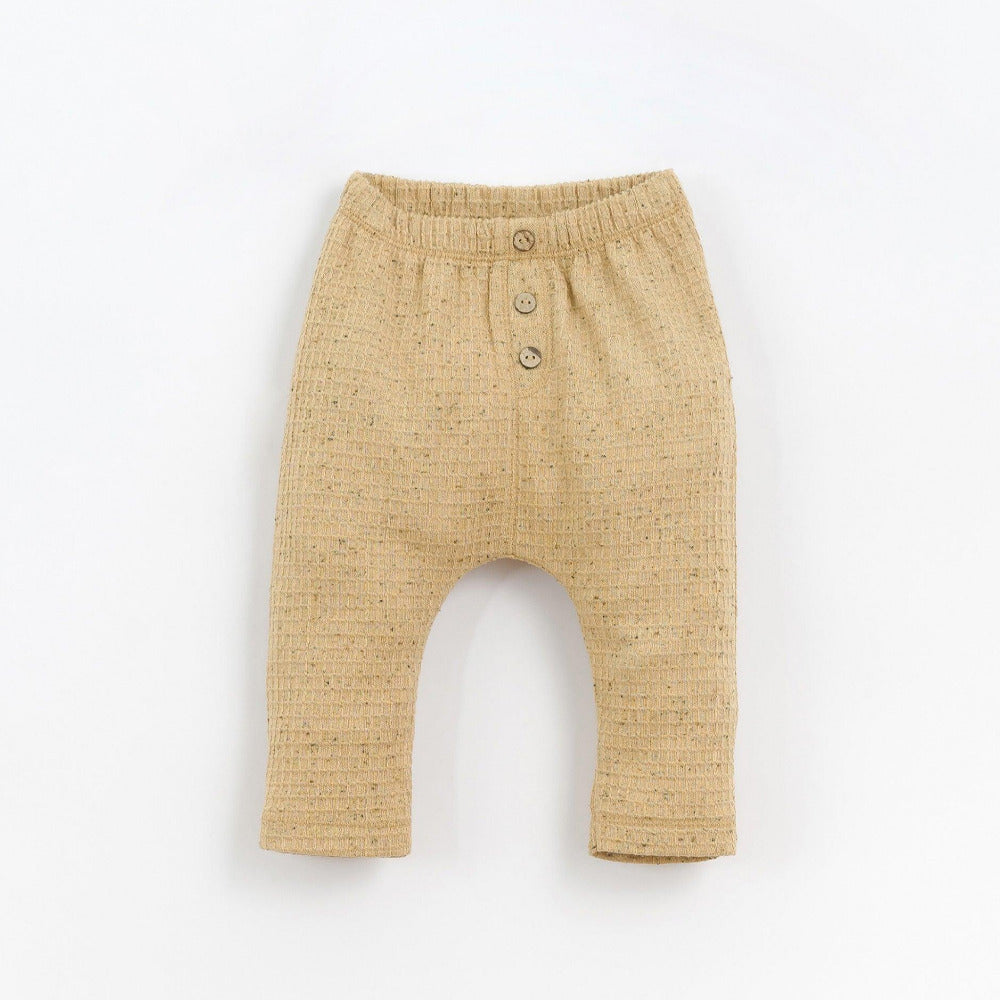 Calça em mistura de poliéster reciclado e algodão - Play Up - chuvadeamor
