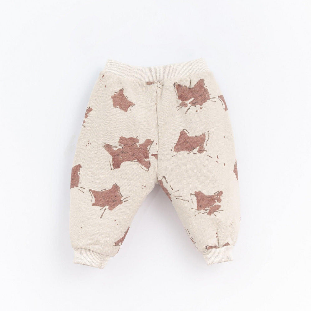 Calça em algodão com estampado de gatos - Play Up - chuvadeamor