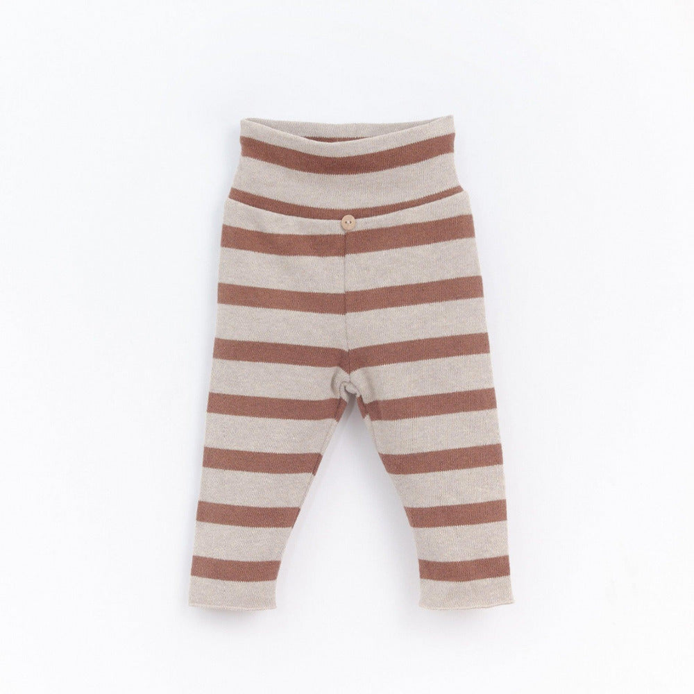 Leggings com cinto alto em algodão - Play Up - chuvadeamor