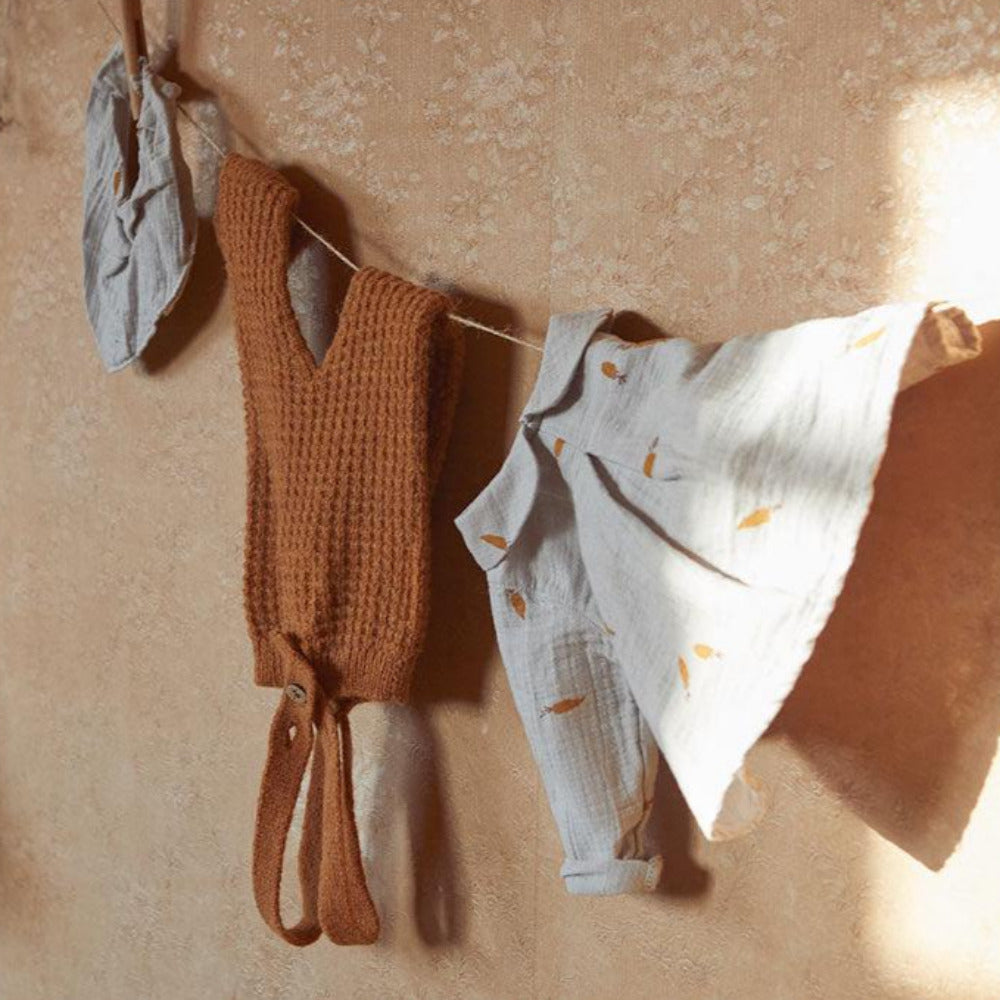 Calça tricot com alças - Play Up - chuvadeamor