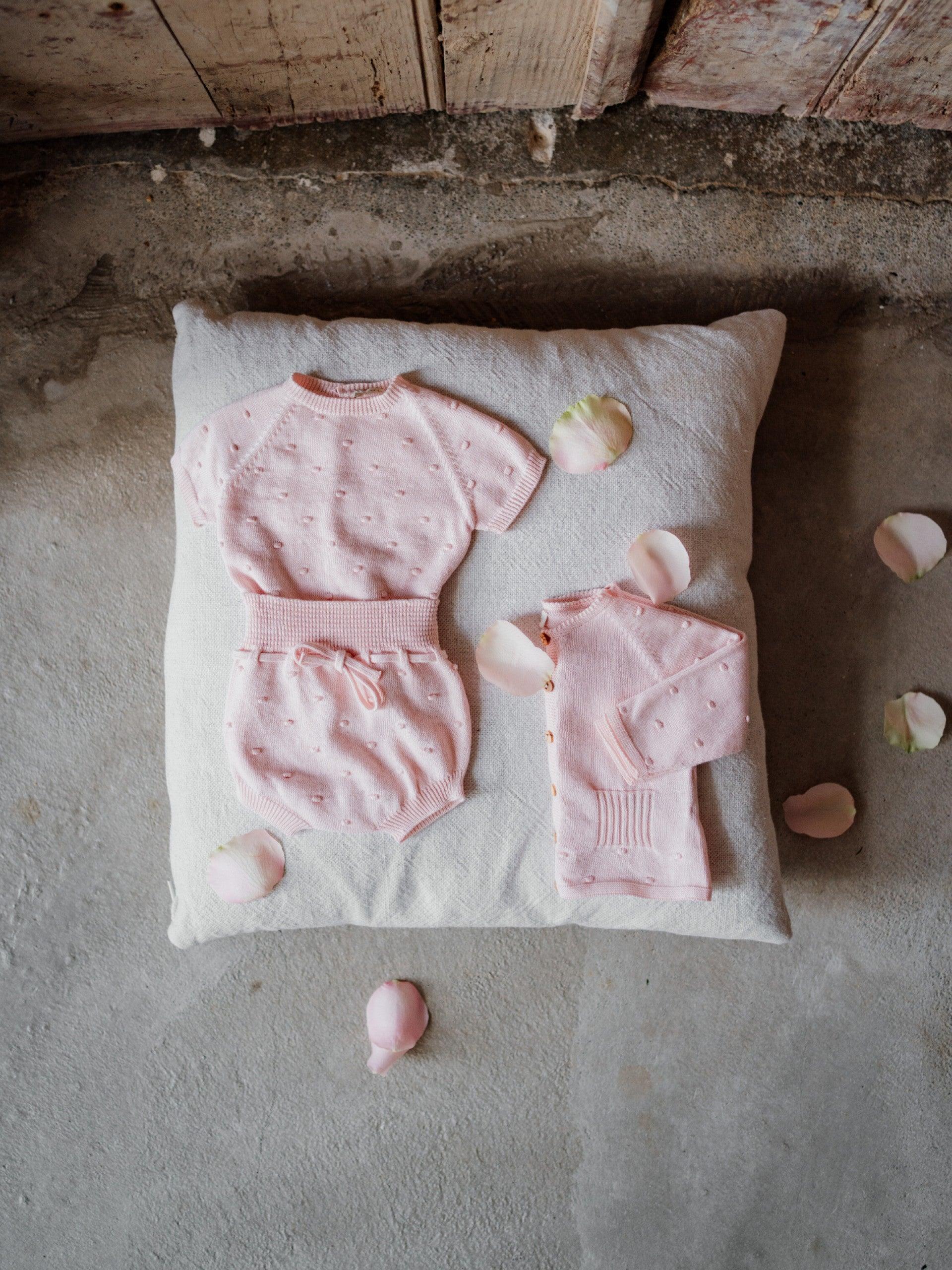 Conjunto camisola e tapa fraldas em malha de algodão | SOFT - Wedoble - chuvadeamor