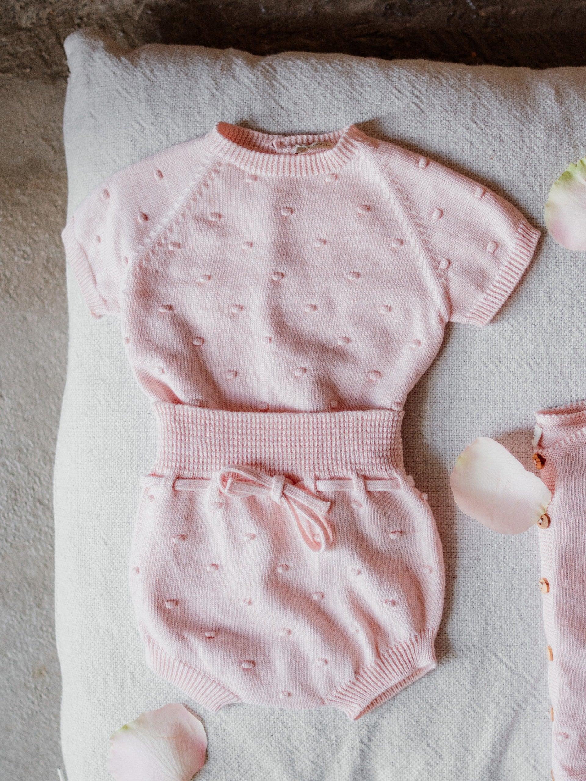 Conjunto camisola e tapa fraldas em malha de algodão | SOFT - Wedoble - chuvadeamor