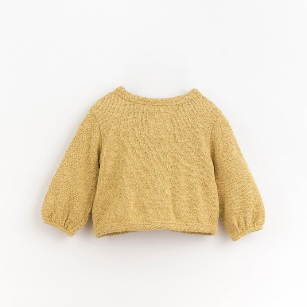 Casaco em malha com efeito tricot - Play Up - chuvadeamor