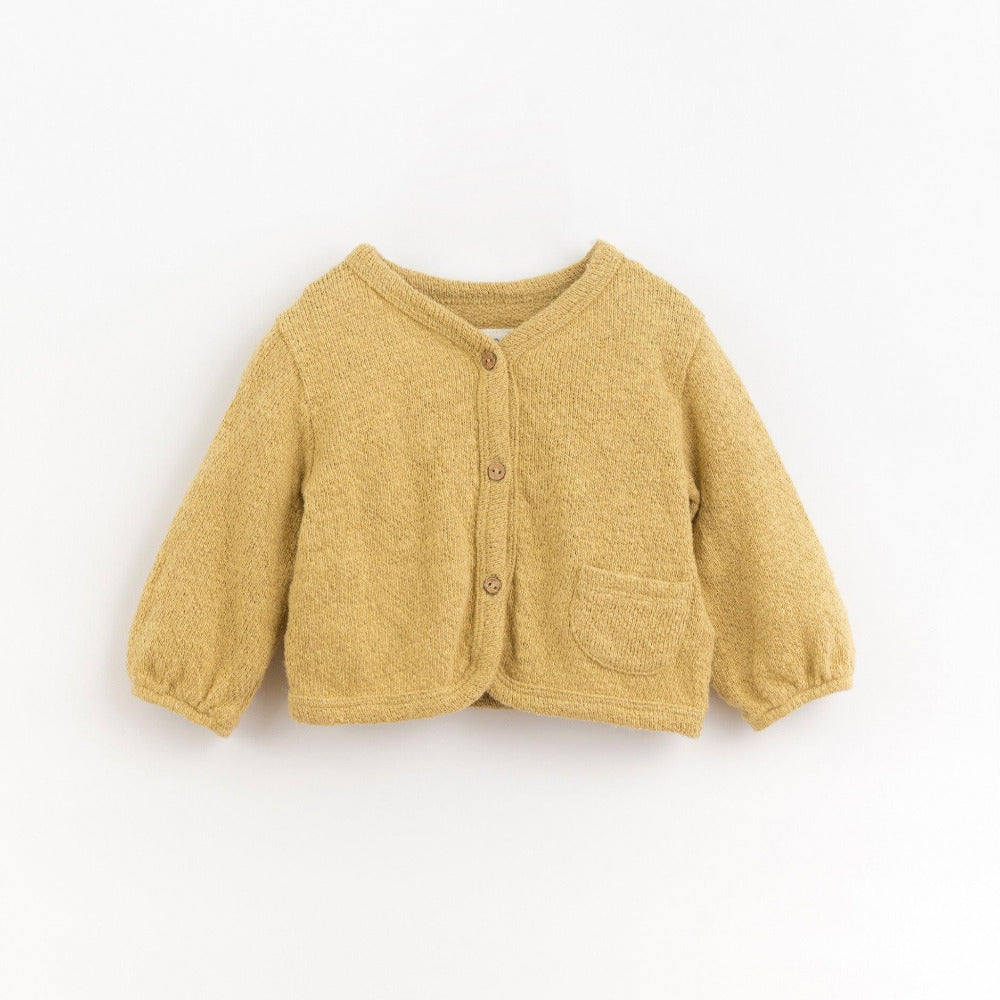 Casaco em malha com efeito tricot - Play Up - chuvadeamor