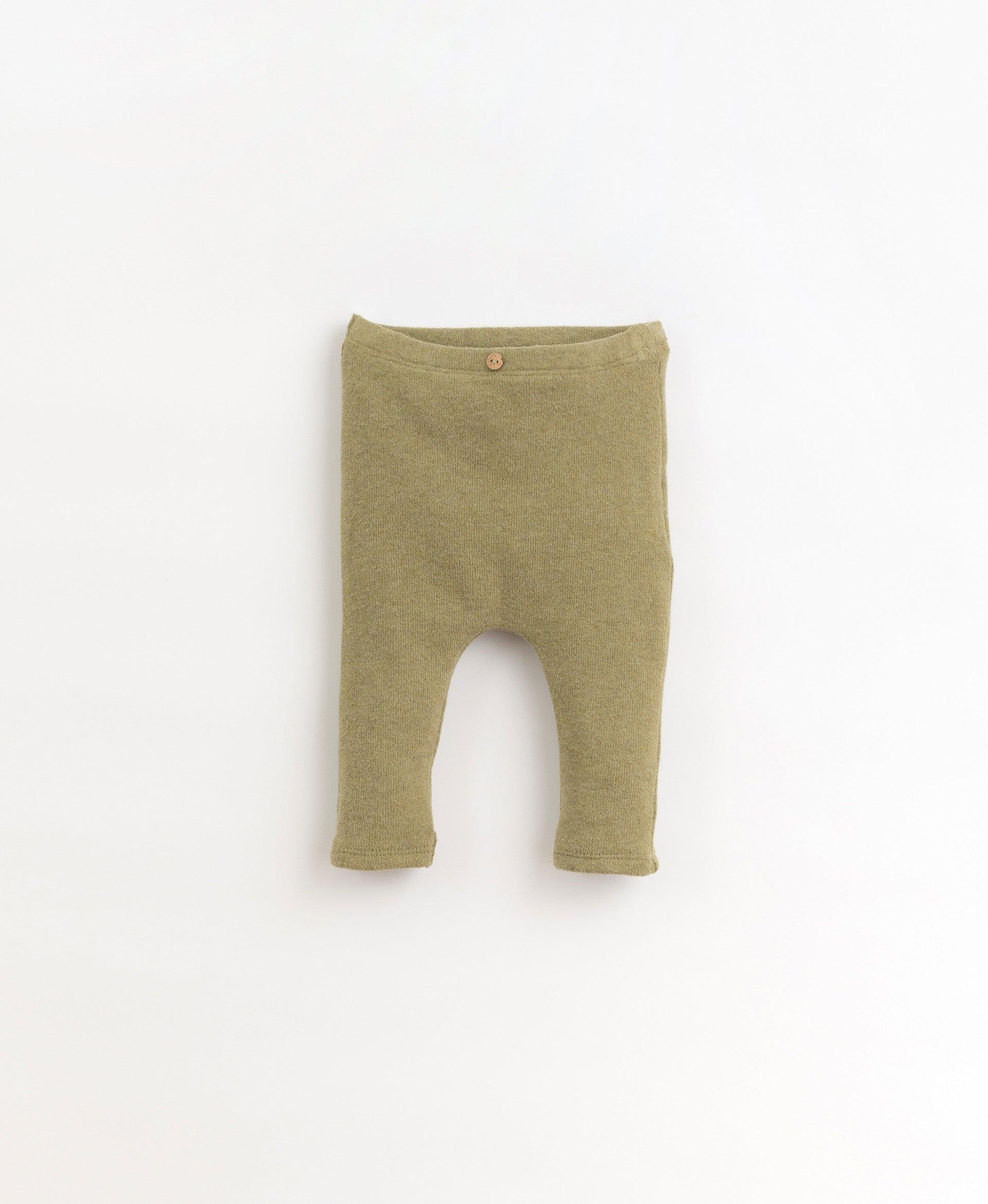 Leggings com botão de coco decorativo - Play Up - chuvadeamor