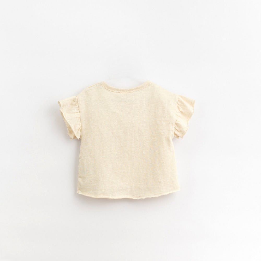 T-shirt em algodão orgânico com bolso à frente - Play Up