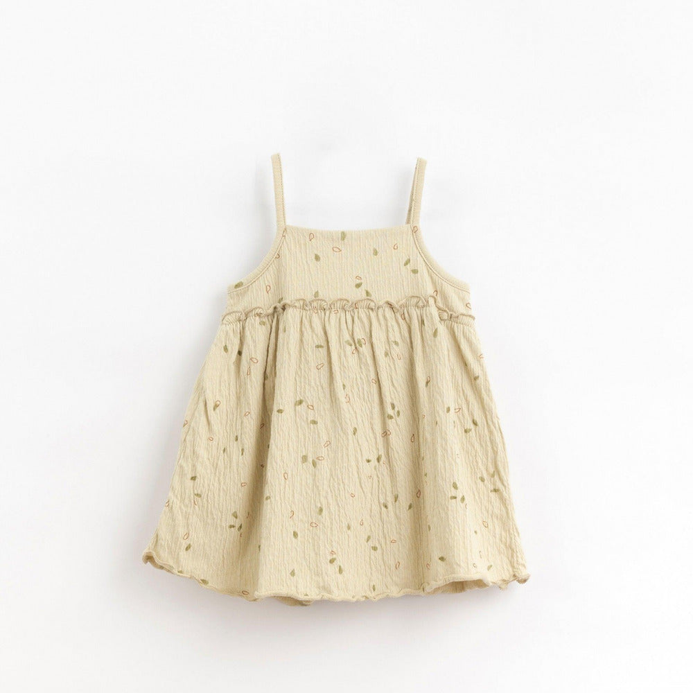 Vestido de malha com estampado de grainhas - Play Up - chuvadeamor