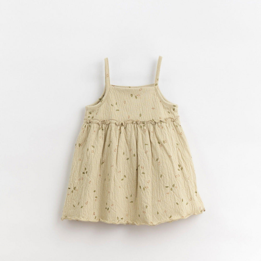 Vestido de malha com estampado de grainhas - Play Up - chuvadeamor