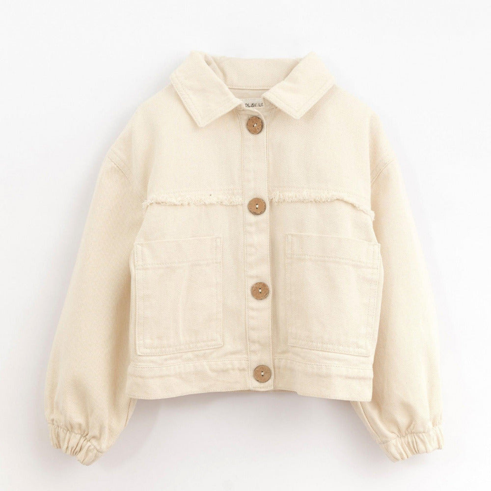 Casaco de sarja com tingimento natural - Play Up - chuvadeamor
