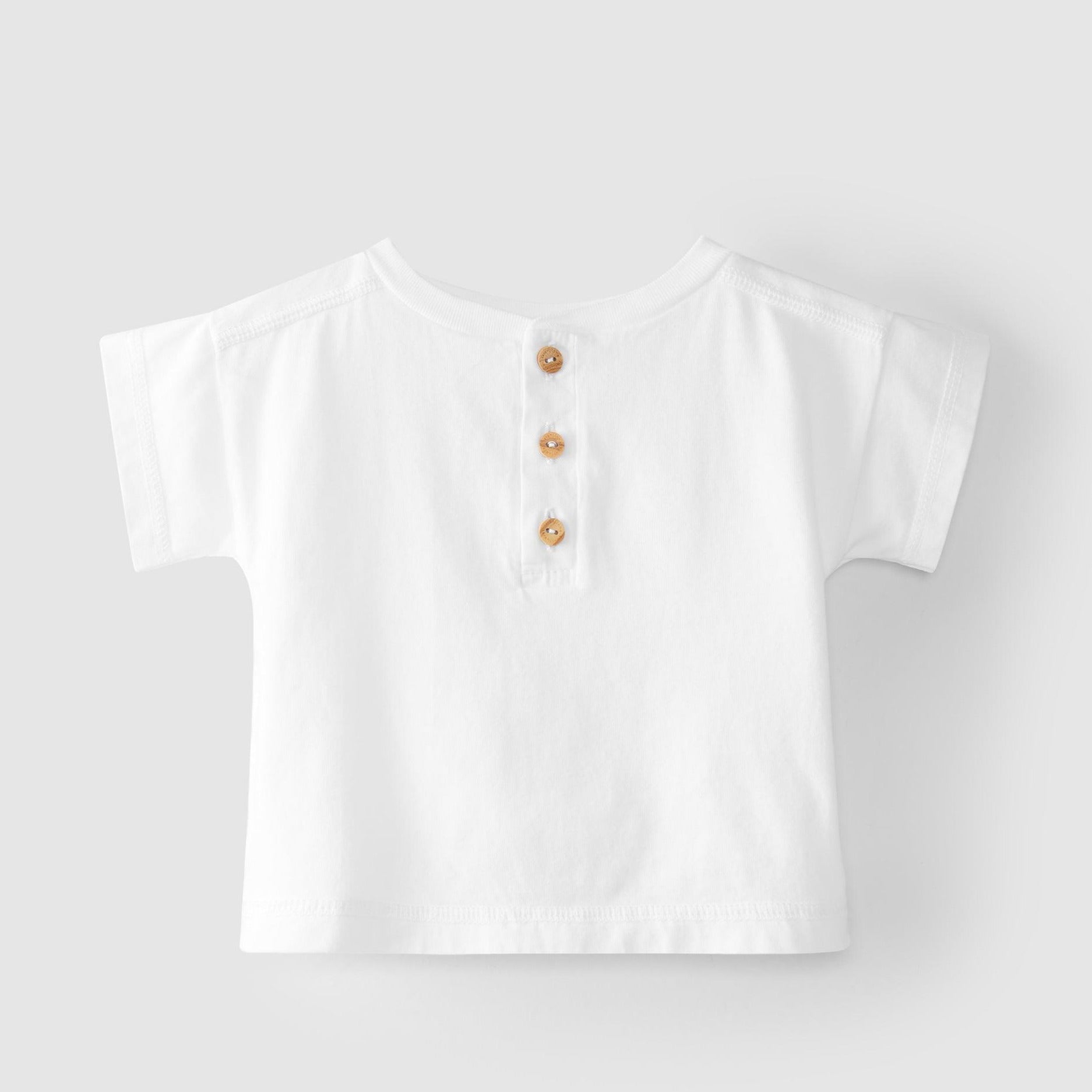 T-shirt lisa em algodão -Laranjinha - chuvadeamor