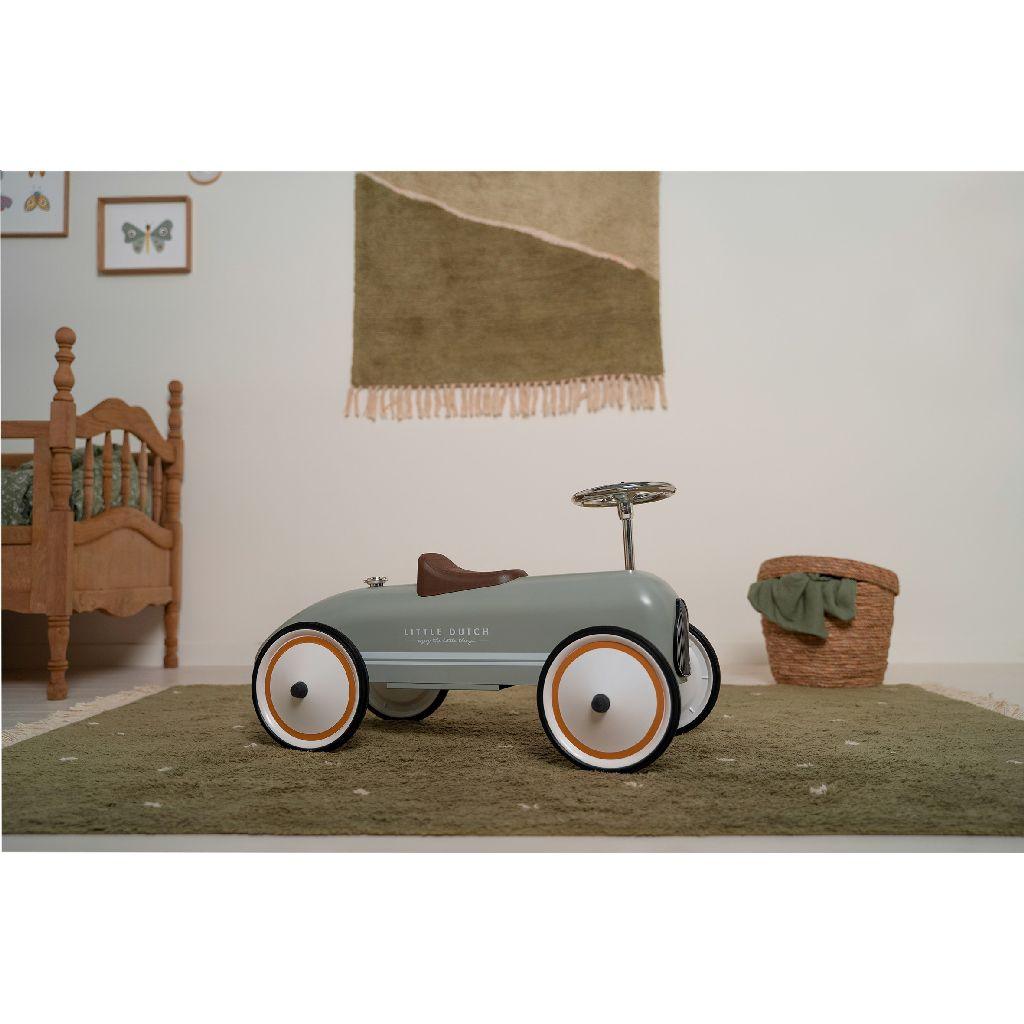 Andarilho "retro roller - olive" - Little Dutch - chuvadeamor