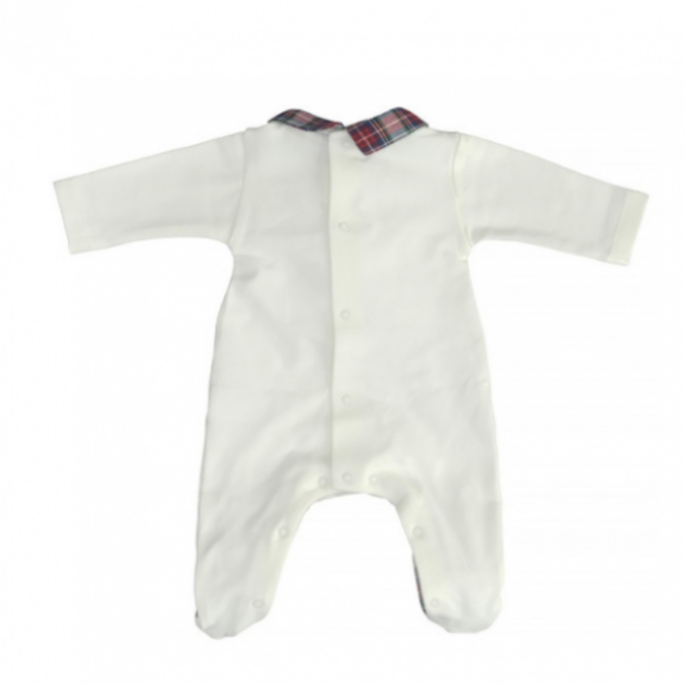 Babygrow de Natal com Gola Bico - Laranjinha - chuvadeamor