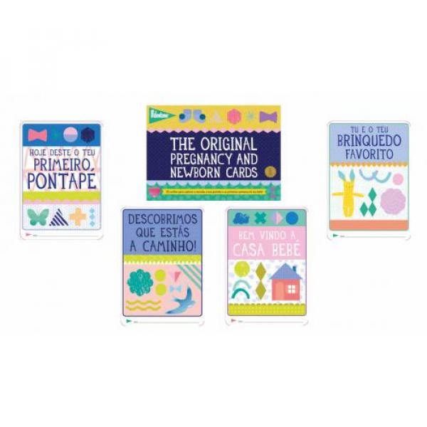 Pregnancy and Newborn Cards (PT) - Milestone - chuvadeamor