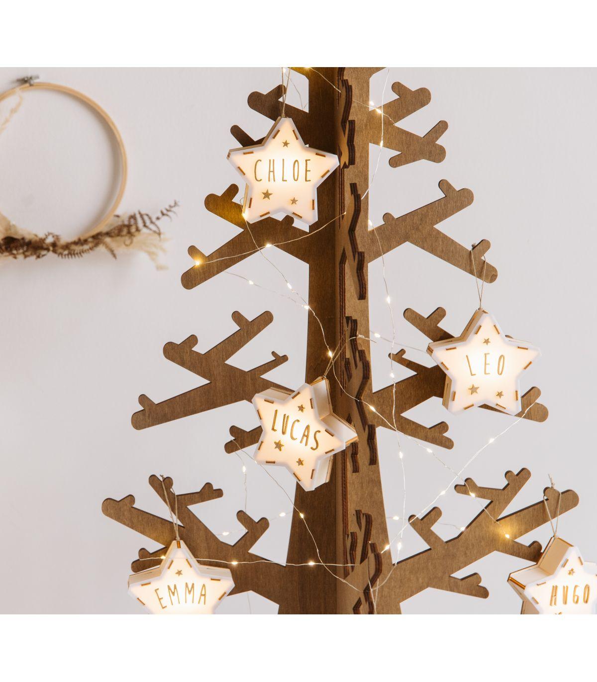 Mini luz de presença estrela personalizada - chuvadeamor