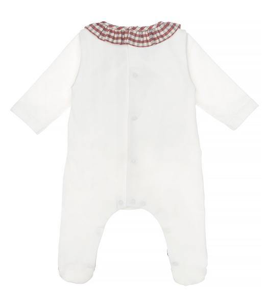 Babygrow Natal Gola de Folho - Laranjinha - chuvadeamor